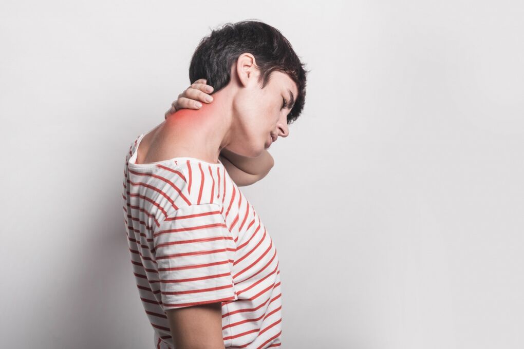 Dolore dovuto all'osteocondrosi del rachide cervicale